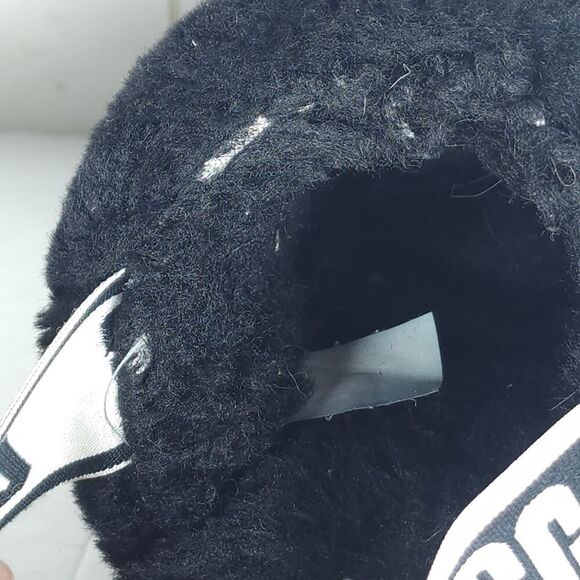 UGG Women's Fluff Yeah Slide US8 Black Fur Slip-On Flat Slippers Shoes - Picture 12 of 16